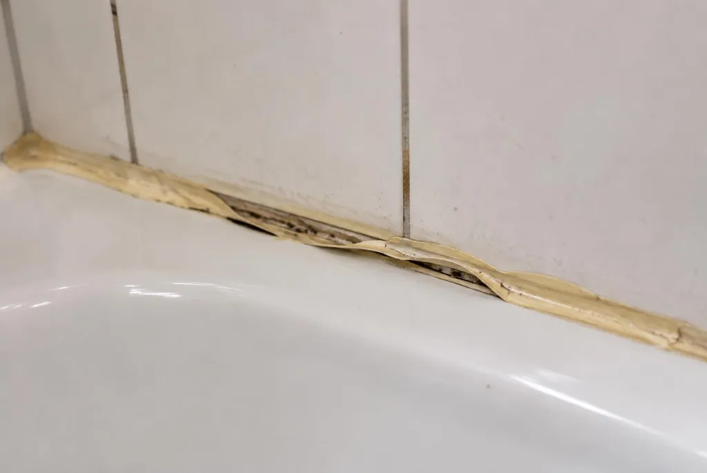 Kitbedrijf Ommen – loslatende kit naast het bad